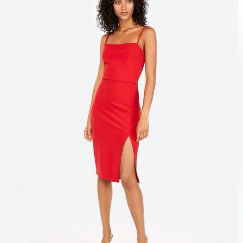 Express Red Cocktail Dress Spaghetti Strap 2 for $20